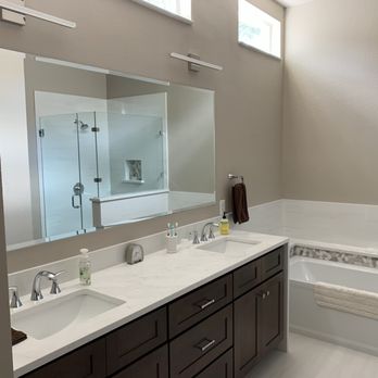 J V Glass & Mirror - Beveled mirror above our vanity - Windows Installation Near Me - Leander, Texas J V Glass & Mirror - Beveled mirror above our vanity - Windows Installation Near Me - Leander, Texas