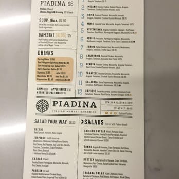 Piadina - 2/11/16 - Prices for all items have gone up - Italian Near Me - Tustin, California Piadina - 2/11/16 - Prices for all items have gone up - Italian Near Me - Tustin, California