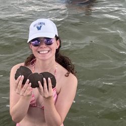 Bayou Boat Rentals- Port St joe - So many sand dollars! Don't worry, all of the live ones went right back in the water!