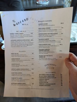 Menu photo 2 The Wayland Mill Seattle, WA