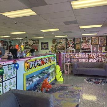 The Neon Jackal Tattoo - Interior - Tattoo Near Me - Houston, Texas The Neon Jackal Tattoo - Interior - Tattoo Near Me - Houston, Texas