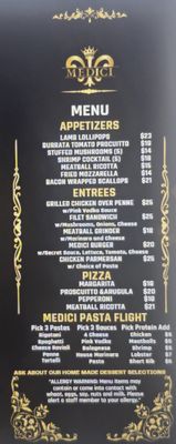 Menu photo 2 Medici Providence, RI