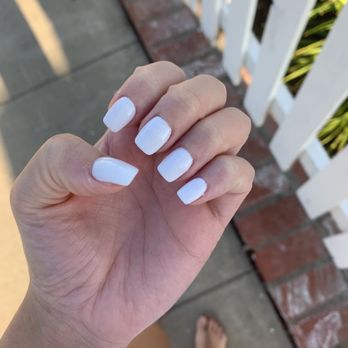 Bling Nails & Spa - White dip nails done by Tiffany - Nail Salons Near Me - Orange, California Bling Nails & Spa - White dip nails done by Tiffany - Nail Salons Near Me - Orange, California