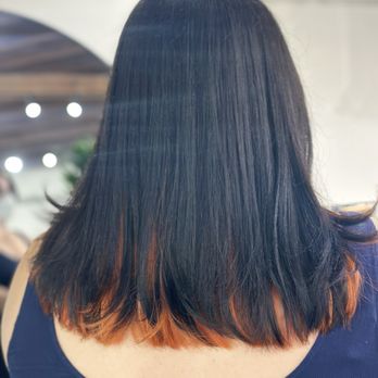 Union Salon South - Peekaboo orange - Hair Salons Near Me - Pasadena, California