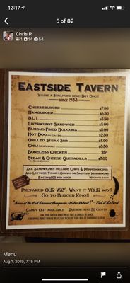 Menu photo 5 Eastside Tavern Mount Clemens, MI Menu photo 5 Eastside Tavern Mount Clemens, MI