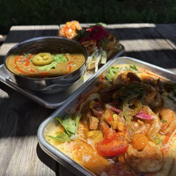 Vic & Al's - From top to bottom: Gumbo & Shrimp & Grits - Cajun/Creole Near Me - Austin, Texas
