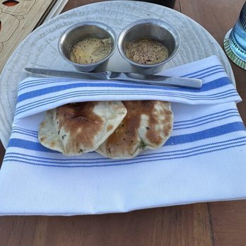 Mina's Fish House - Pita bread with hummus - Seafood Near Me - Kapolei, Hawaii