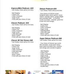 Mina’s Angelic Nails - Price List