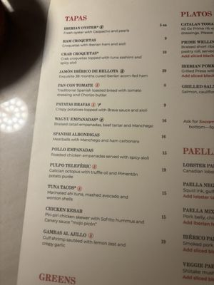 Menu photo 3 Teleferic Barcelona Los Angeles, CA