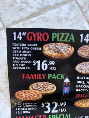 Menu photo 4 University Pizza Shop La Mesa, CA Menu photo 4 University Pizza Shop La Mesa, CA