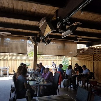 Hapy Bistro - Enclosed outside dining with overhead heaters. A/C, of course. - Mediterranean Near Me - Pismo Beach, California Hapy Bistro - Enclosed outside dining with overhead heaters. A/C, of course. - Mediterranean Near Me - Pismo Beach, California