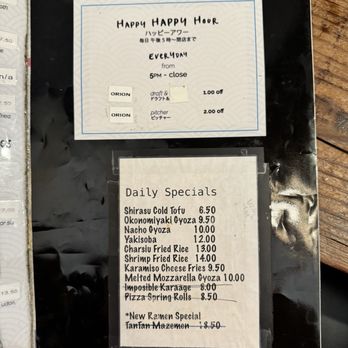 Ramen Manichi - Happy Hour Menu and Daily Specials - Ramen Near Me - Honolulu, Hawaii