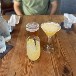 The Bistro - Italian margarita, mango-peach martini and I believe Jai lai but I can't remember honestly.
