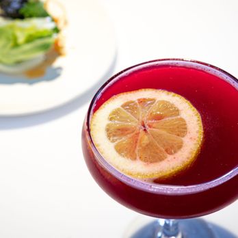 Bol - Our Mad Beats Cocktail: Local Spring 44 gin, fresh beets, lemon, rhubarb, champagne - Bowling Near Me - Vail, Colorado