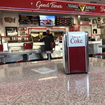 Triangle Drive In Burgers - Inside view - Burgers Near Me - Clovis, California