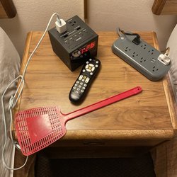 Americas Best Value Inn Beaver - The fly swatter an the electrical strip outlet.