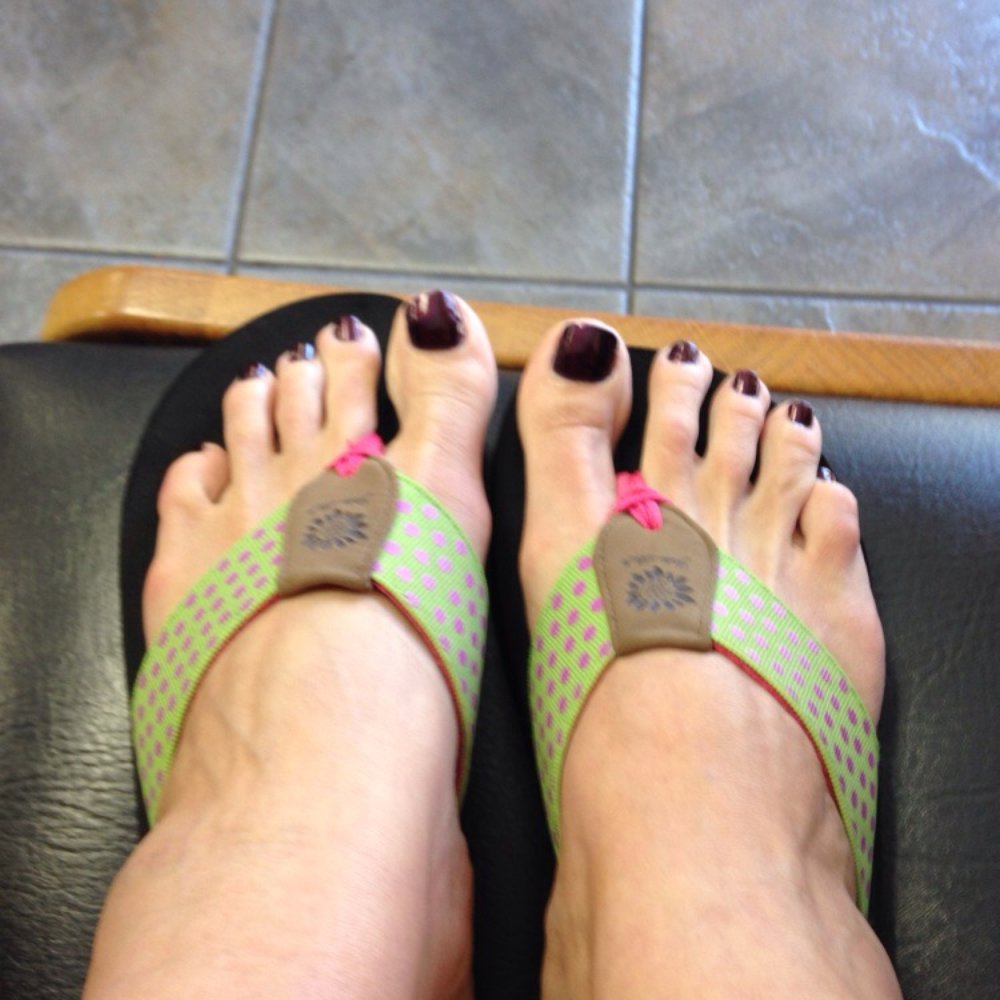 Just got a pedicure. Just got a pedicure.