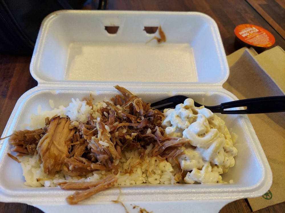 Food from Hawaiian Bros Island Grill