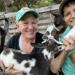 Rusty Bucket Acres - Shelly and Lorna with their barnyard babies