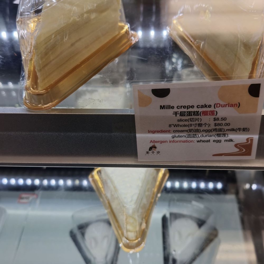 Timeless Tea - I chose Dorian Mille Crepe Cake - Bubble Tea Near Me - Bellevue, Washington
