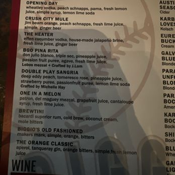 Biggio's - Cocktail Menu - Sports Bars Near Me - Houston, Texas Biggio's - Cocktail Menu - Sports Bars Near Me - Houston, Texas