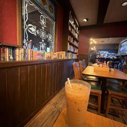 The library - Almond milk latte
