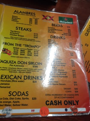 Menu photo 8 Don Sirloin Playa del Carmen, ROO