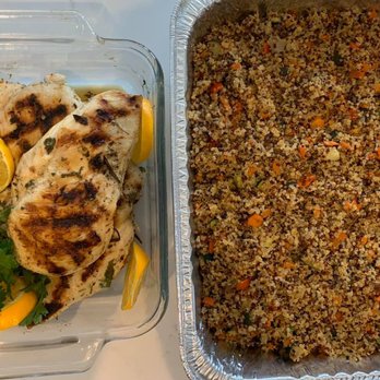 A Little Something Personal Chef Services - Greek Grilled Chicken with Lemon Vegetable Quinoa - Personal Chefs Near Me A Little Something Personal Chef Services - Greek Grilled Chicken with Lemon Vegetable Quinoa - Personal Chefs Near Me