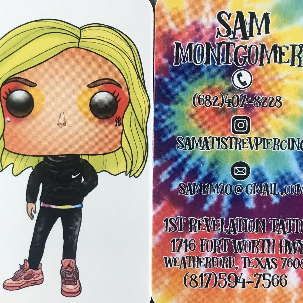 1st Revelation Tattoo - Sam is really knowledgeable, customer supportive and comforting to her customers needs. - Tattoo Near Me - Weatherford, Texas