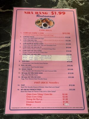 Menu photo 1 Nha Hang $1.99 Westminster, CA Menu photo 1 Nha Hang $1.99 Westminster, CA