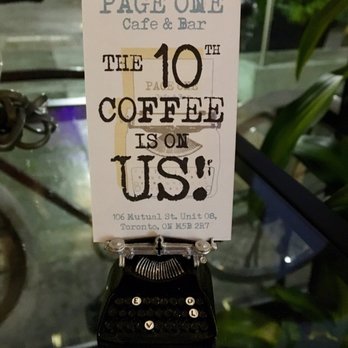 Page One - Cafes Near Me - Toronto, Ontario