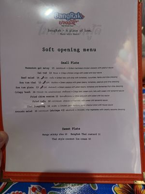 Menu photo 1 BangRak Phoenix, AZ
