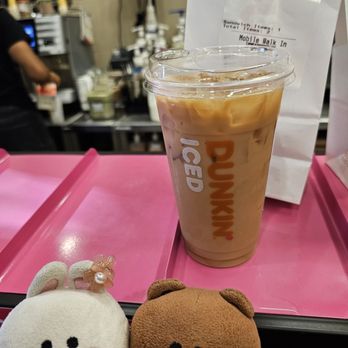 Dunkin' - Our mobile order: pumpkin hazelnut iced coffee and a Green Goddess wrap! - Donuts Near Me - Pasadena, California Dunkin' - Our mobile order: pumpkin hazelnut iced coffee and a Green Goddess wrap! - Donuts Near Me - Pasadena, California