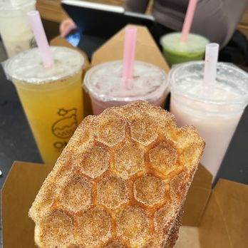 OMG Tea - Cinnamon Mochi Waffle - Bubble Tea Near Me - Santa Clara, California OMG Tea - Cinnamon Mochi Waffle - Bubble Tea Near Me - Santa Clara, California