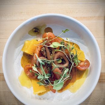The Silver King Coastal Kitchen - Heirloom tomato salad with olive vinaigrette - New American Near Me - Fort Myers, Florida
