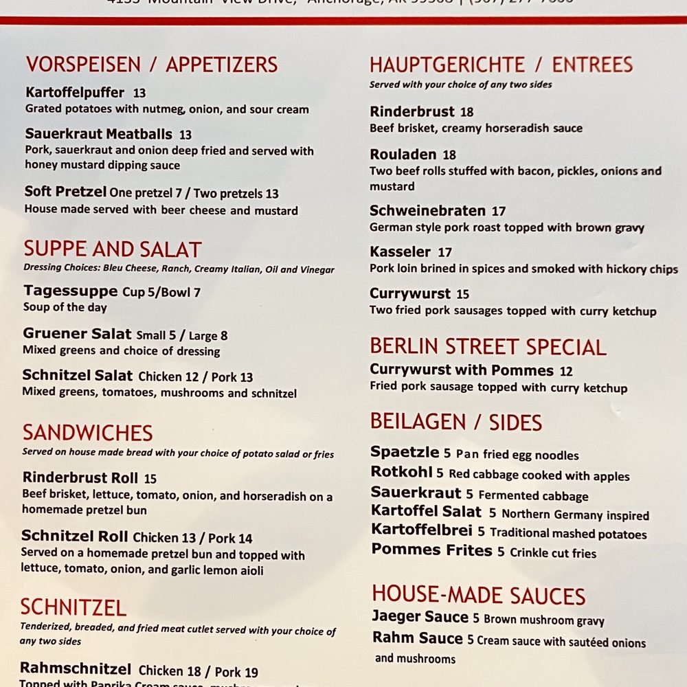 Menu Menu