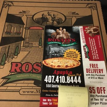 Rosati's Pizza - Pizza Near Me - Apopka, Florida Rosati's Pizza - Pizza Near Me - Apopka, Florida