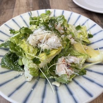 Iyasare - Dungeness Crab Caesar Salad - Japanese Near Me - Berkeley, California Iyasare - Dungeness Crab Caesar Salad - Japanese Near Me - Berkeley, California