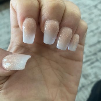Revive Lash and Nail - What I got . Thick bubbly uneven nails - Eyelash Service Near Me - San Diego, California