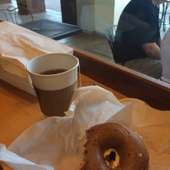 Evergreen Coffee - Blueberry bagel and tea. - Breakfast & Brunch Near Me - San Jose, California