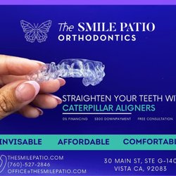 The Smile Patio Orthodontics - #clearaligners #ortho #braces #happy #transformation #cityofvistacalifornia #vista #cityofvistaca #oceansidecalifornia #sanmarcosca