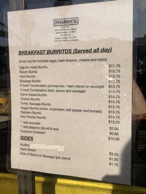 Menu photo 3 Phanny's Redondo Beach, CA Menu photo 3 Phanny's Redondo Beach, CA