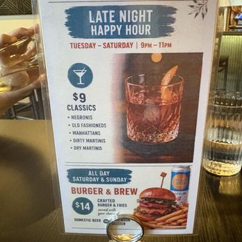 Crafted - Late night happy hour - New American Near Me - St. Louis, Missouri