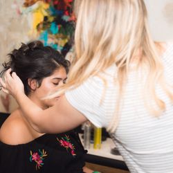 Sara Bullard Artistry - Prom hair in studio