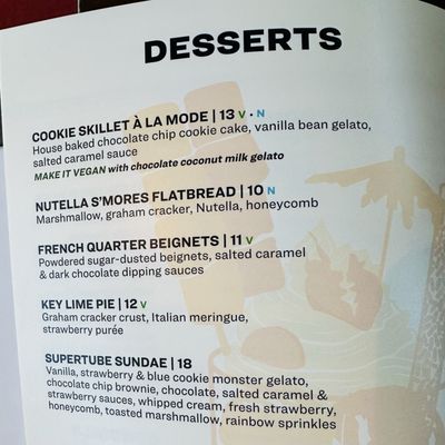 Menu photo 2 Puttshack - Pittsburgh Pittsburgh, PA