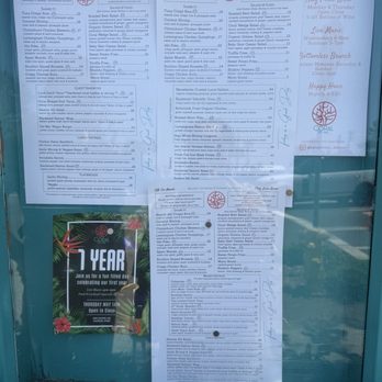 Coral Del Mar - Menus outside - Asian Fusion Near Me - Del Mar, California