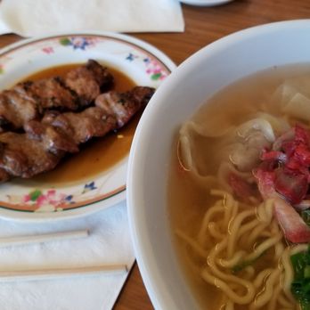 Palace Saimin - Beef sticks with wonton min - Japanese Near Me - Honolulu, Hawaii