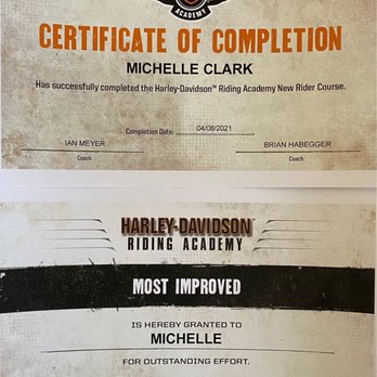 Riverside Harley-Davidson Riding Academy Range - I Did It!!!! So can you - Driving Schools Near Me - Perris, California
