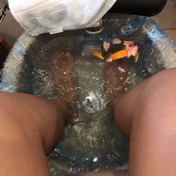 Dream Nails & Spa - Towards the beginning of my Honey Milk & Warm Scrub Pedicure. - Nail Salons Near Me - Vacaville, California
