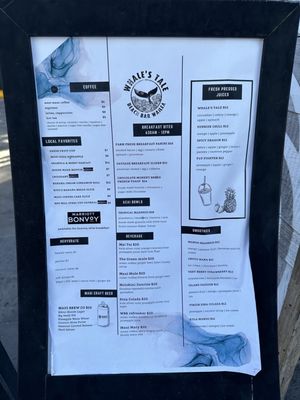 Menu photo 1 Whale's Tale Wailea, HI Menu photo 1 Whale's Tale Wailea, HI